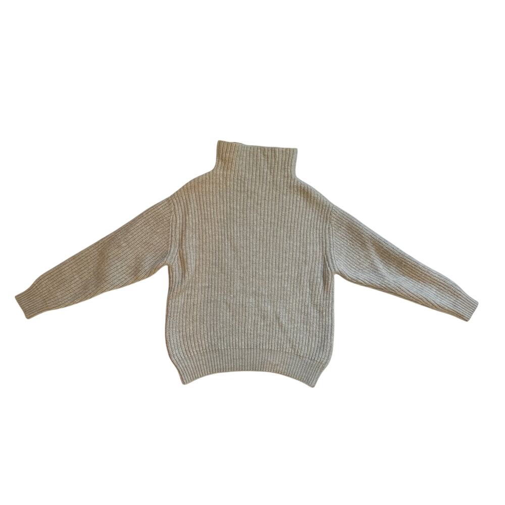 Wilfred Aritzia Montpellier 100% Merino Wool Chunky Turtleneck Sweater Oatmeal S - Picture 12 of 16